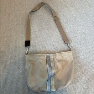 Elegant Tan and Silver Women's Bag